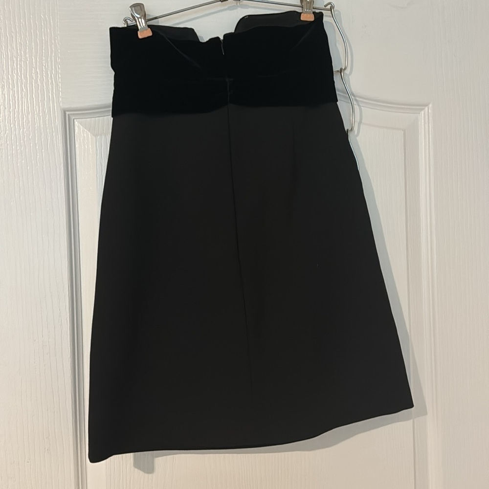 MAJE RESSY VELVET BOW STRAPLESS MINI DRESS - Picture 7 of 8
